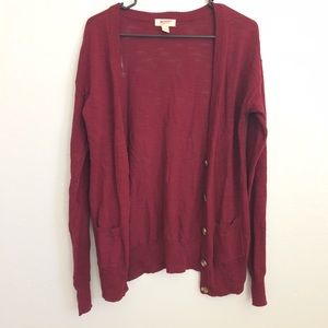 Maroon Cardigan